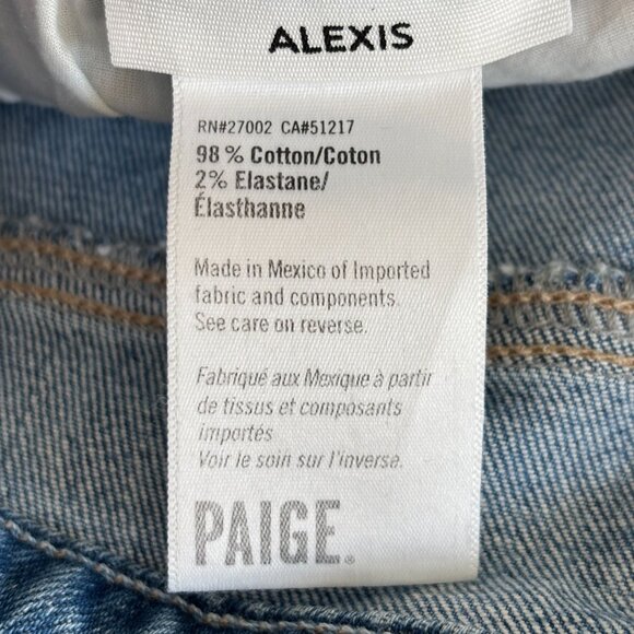 PAIGE Alexis HiRise Barrel Leg Jean Ankle Button-Fly Soft Vintge Denim Sz 29 NWT - Picture 7 of 9